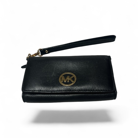Michael Kors Black and Gold Wristlet - Picture 3 of 10